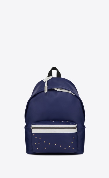 City backpack in smooth leather